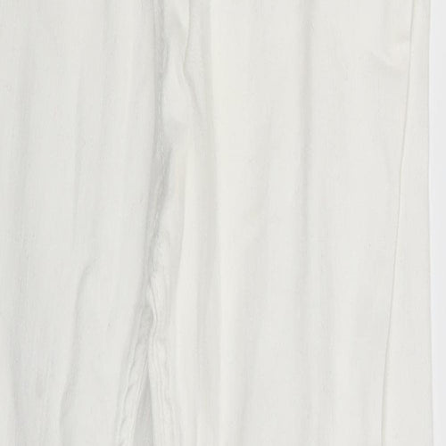 Forgina Womens White  Denim Skinny Jeans One Size