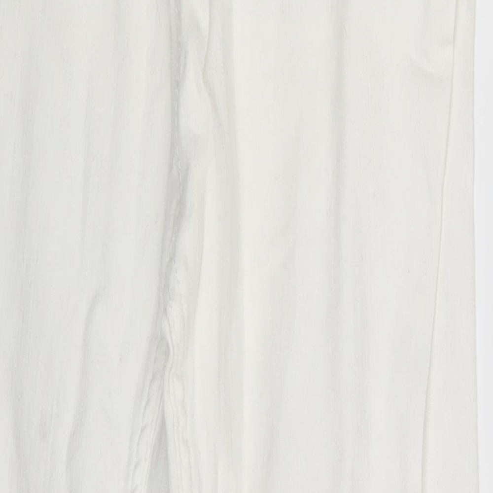 Forgina Womens White  Denim Skinny Jeans One Size