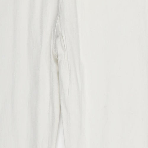 Forgina Womens White  Denim Skinny Jeans One Size