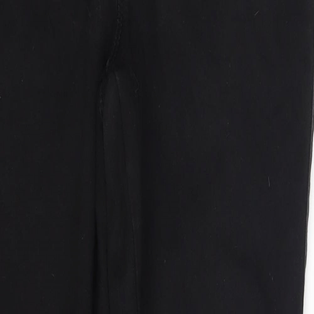 George Womens Black  Denim Jegging Leggings Size 14 L28 in