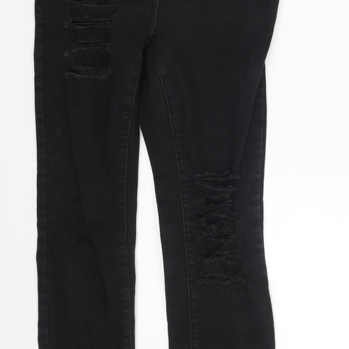 NEXT Womens Black  Denim Skinny Jeans Size 6 L24 in
