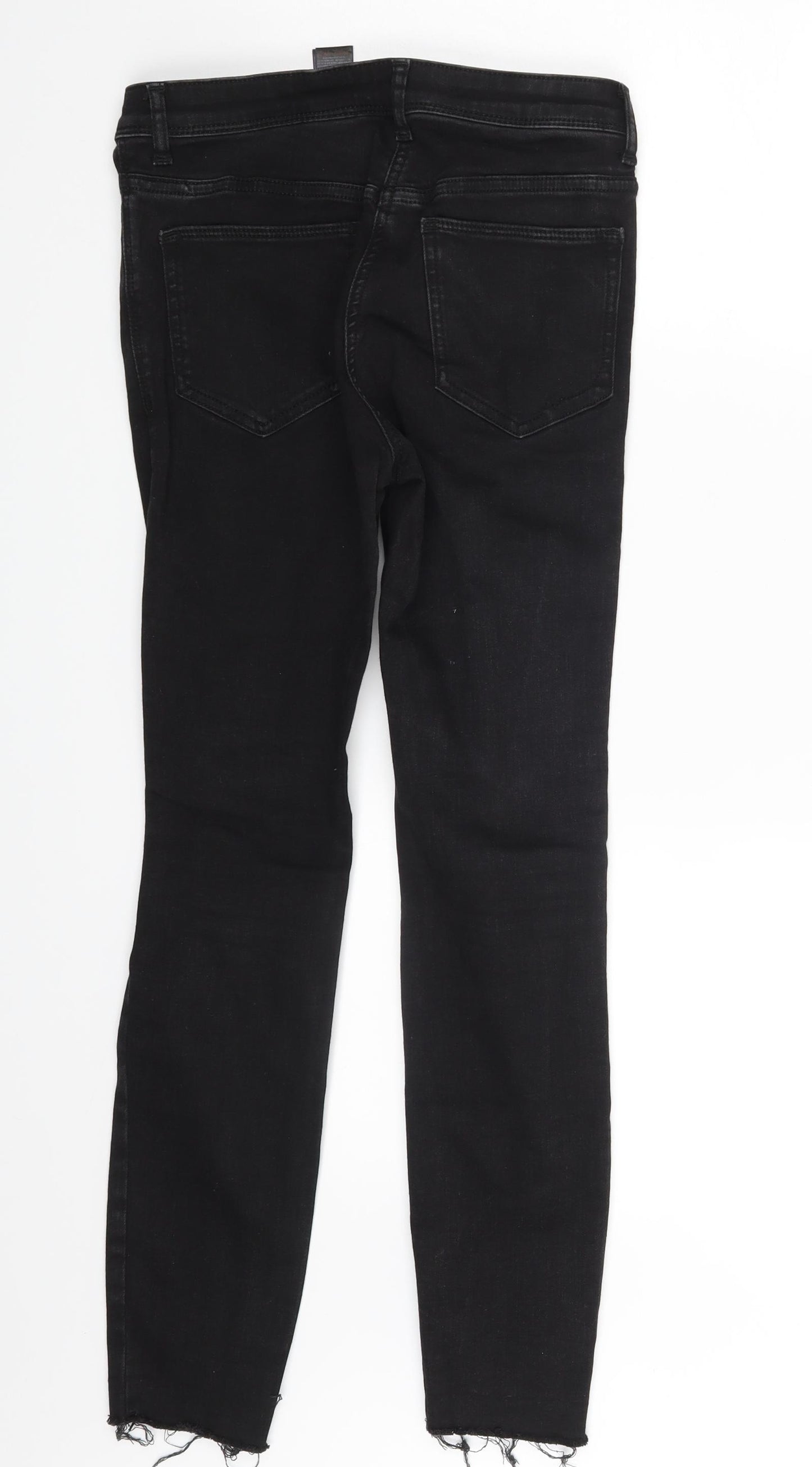 NEXT Womens Black  Denim Skinny Jeans Size 6 L24 in
