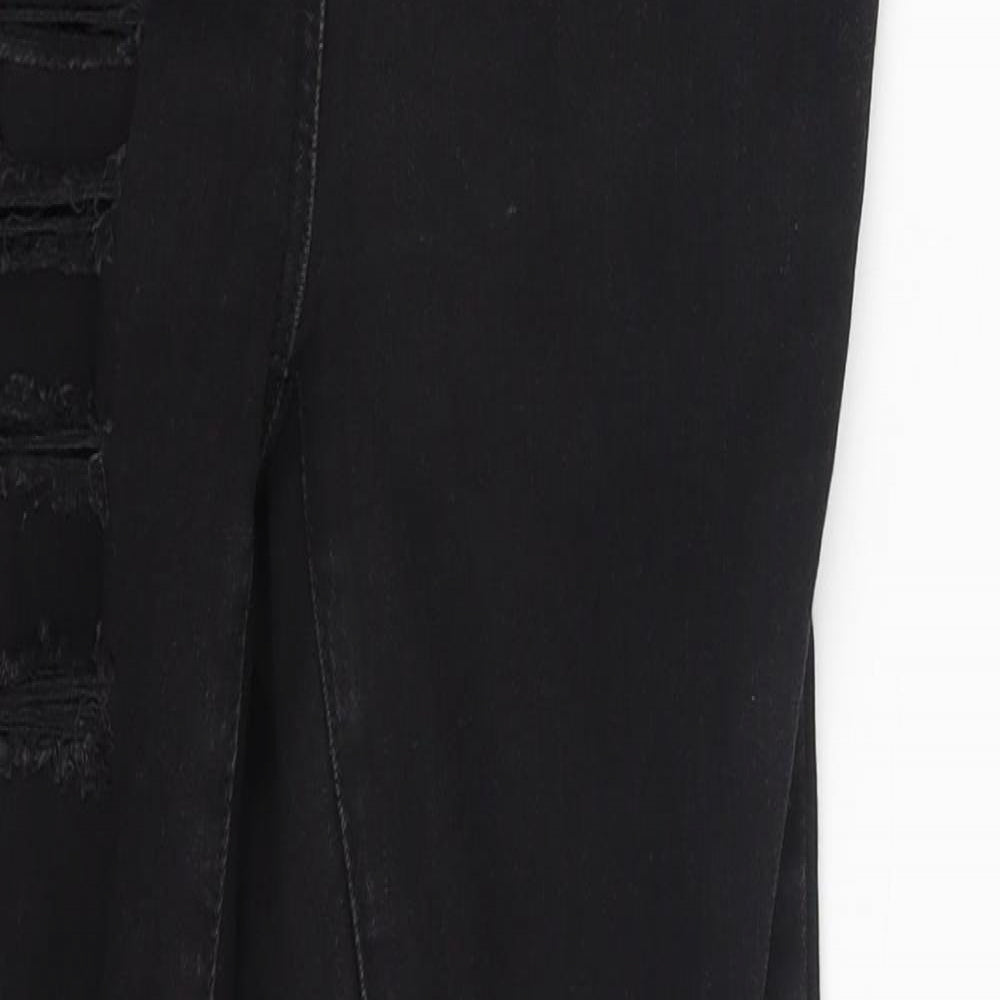 NEXT Womens Black  Denim Skinny Jeans Size 6 L24 in