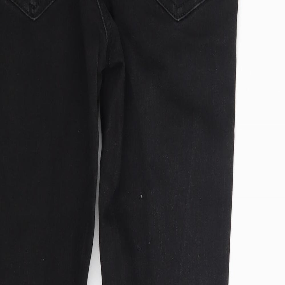 NEXT Womens Black  Denim Skinny Jeans Size 6 L24 in
