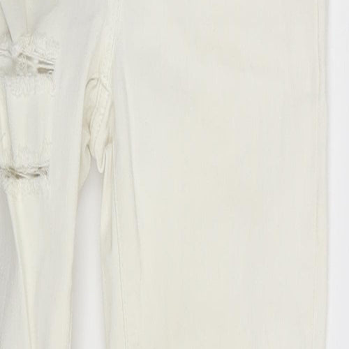 NEXT Womens Ivory  Denim Skinny Jeans Size 6 L24 in