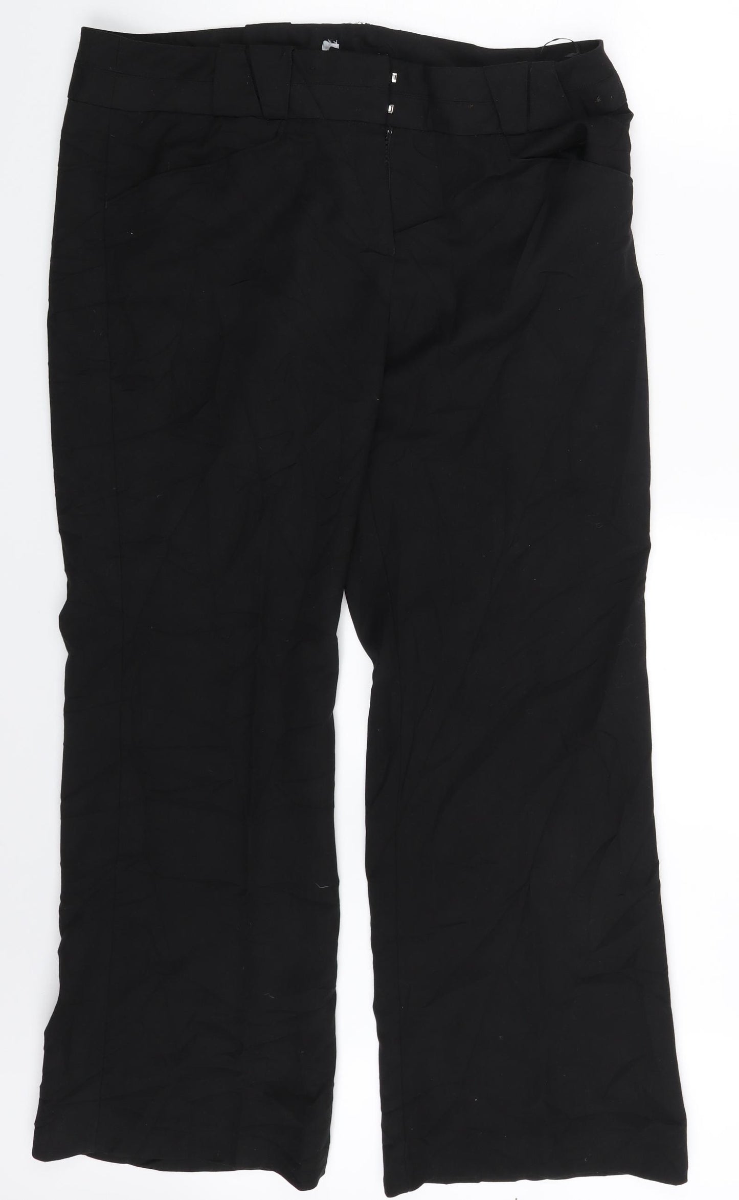 George Womens Black   Trousers  Size 16 L26 in
