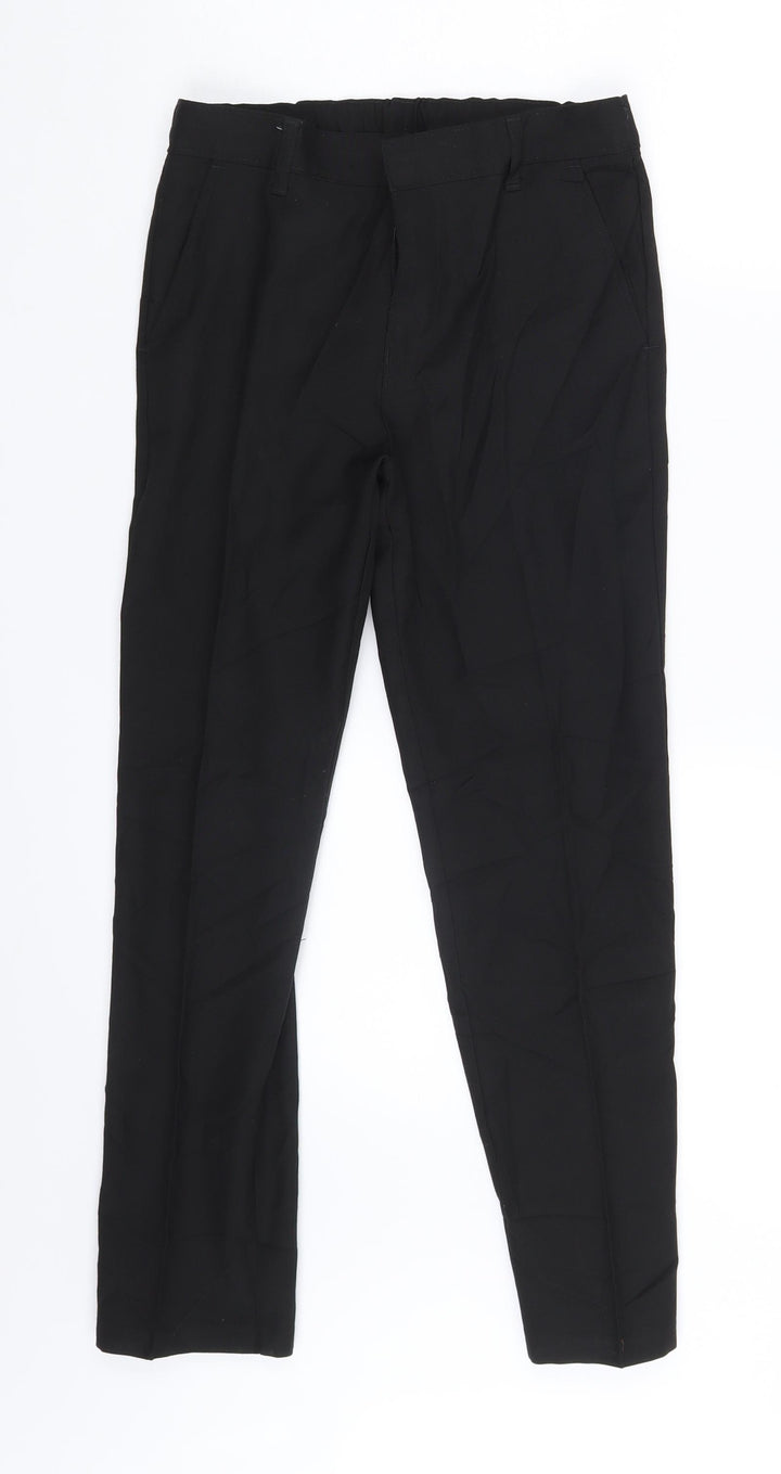 M&S Girls Black Dress Pants Trousers Size 9-10 Years