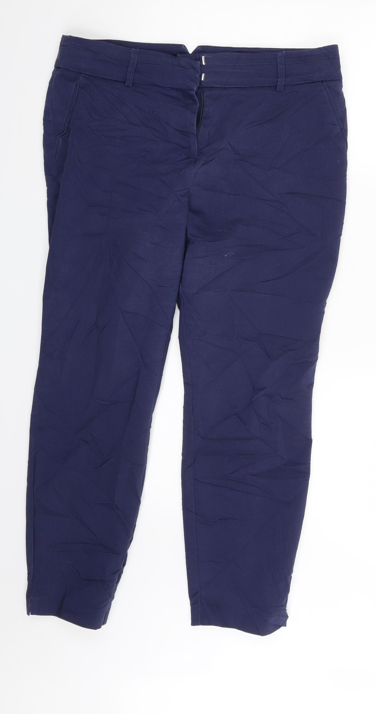 Papaya Womens Blue   Capri Trousers Size 14 L24 in
