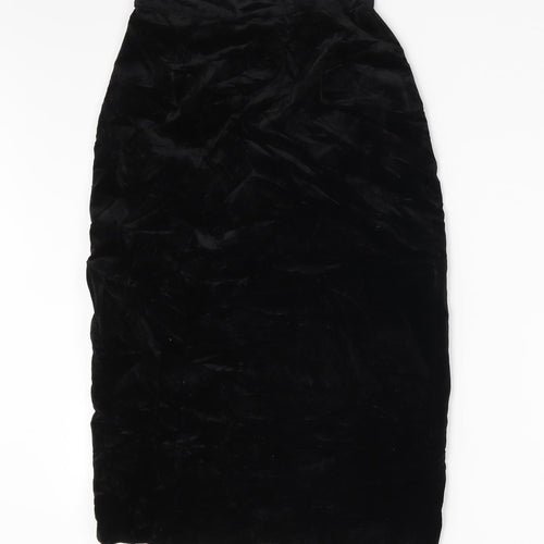 Preworn Womens Black   A-Line Skirt One Size  - Waist 20in
