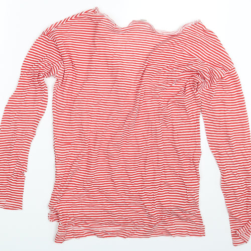 Trafaluc Womens Multicoloured Striped  Basic T-Shirt Size M