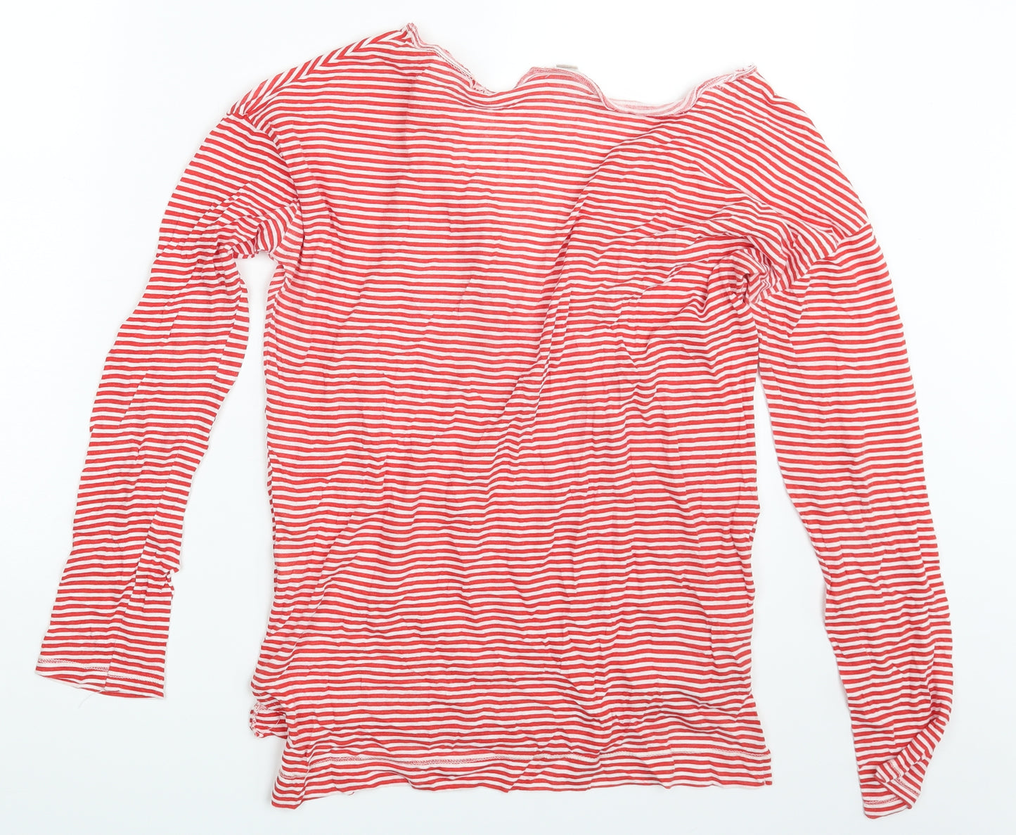 Trafaluc Womens Multicoloured Striped  Basic T-Shirt Size M