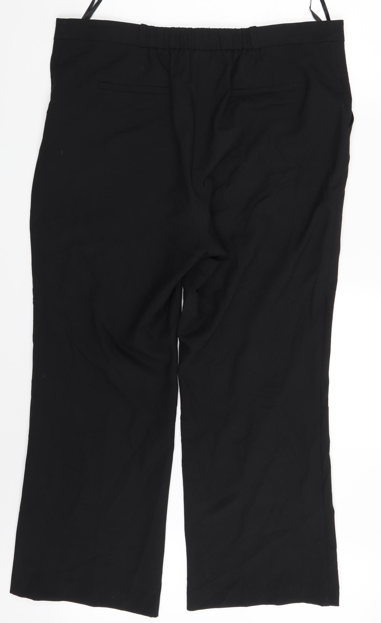 M&Co. Womens Black   Trousers  Size 18 L25 in