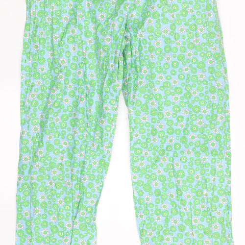 Whispers Womens Multicoloured Floral  Sweatpants Trousers Size L L27 in