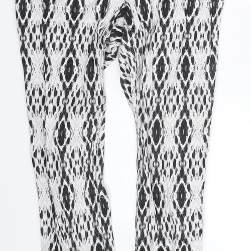 H&M Womens White Argyle/Diamond  Jegging Leggings Size 12 L27 in