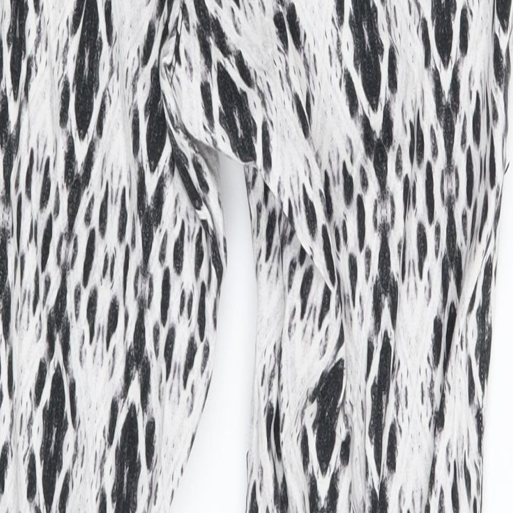 H&M Womens White Argyle/Diamond  Jegging Leggings Size 12 L27 in