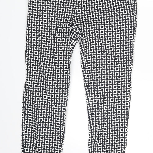 H&M Womens Black Polka Dot  Jegging Leggings Size 8 L25 in