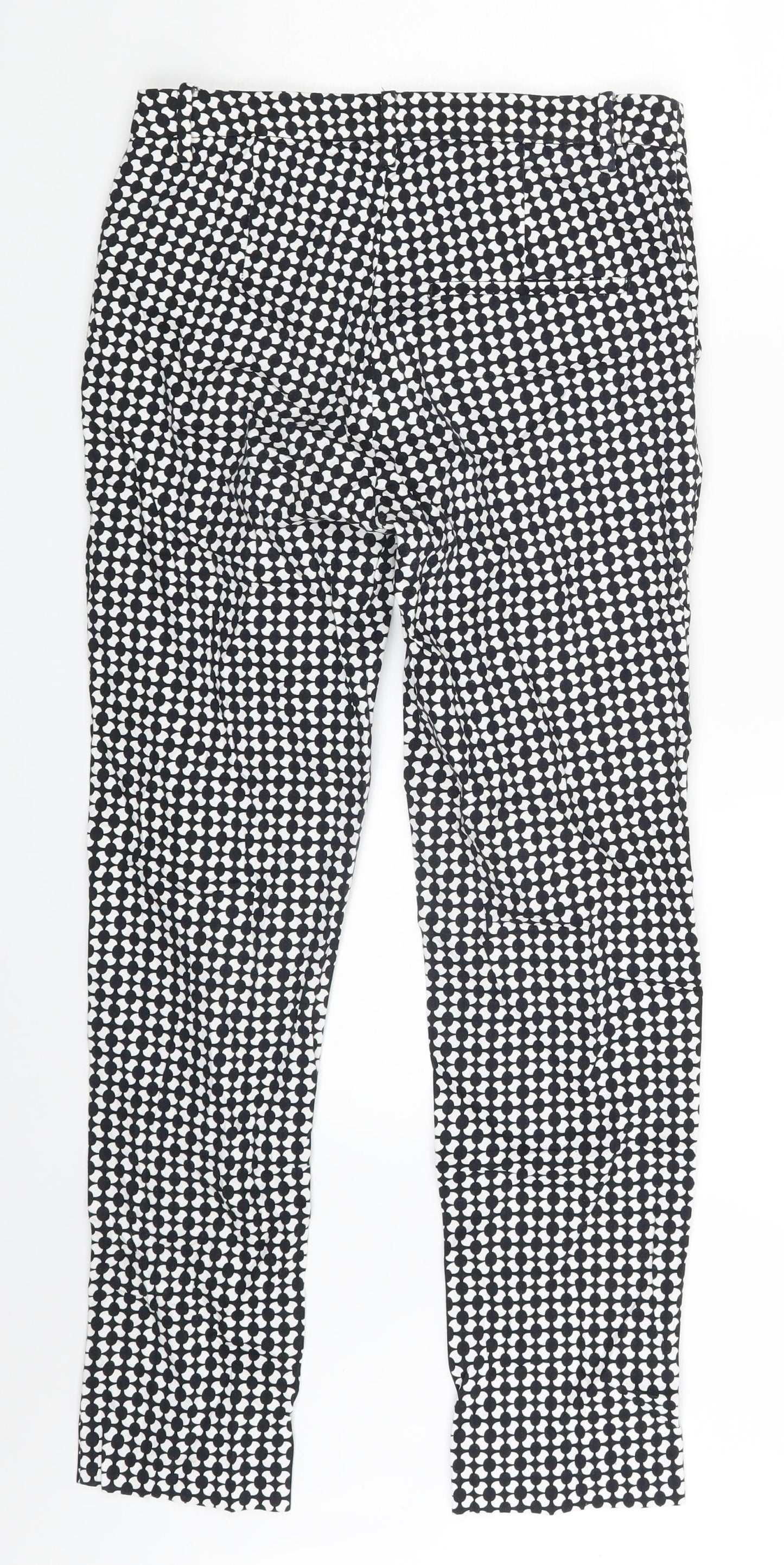 H&M Womens Black Polka Dot  Jegging Leggings Size 8 L25 in