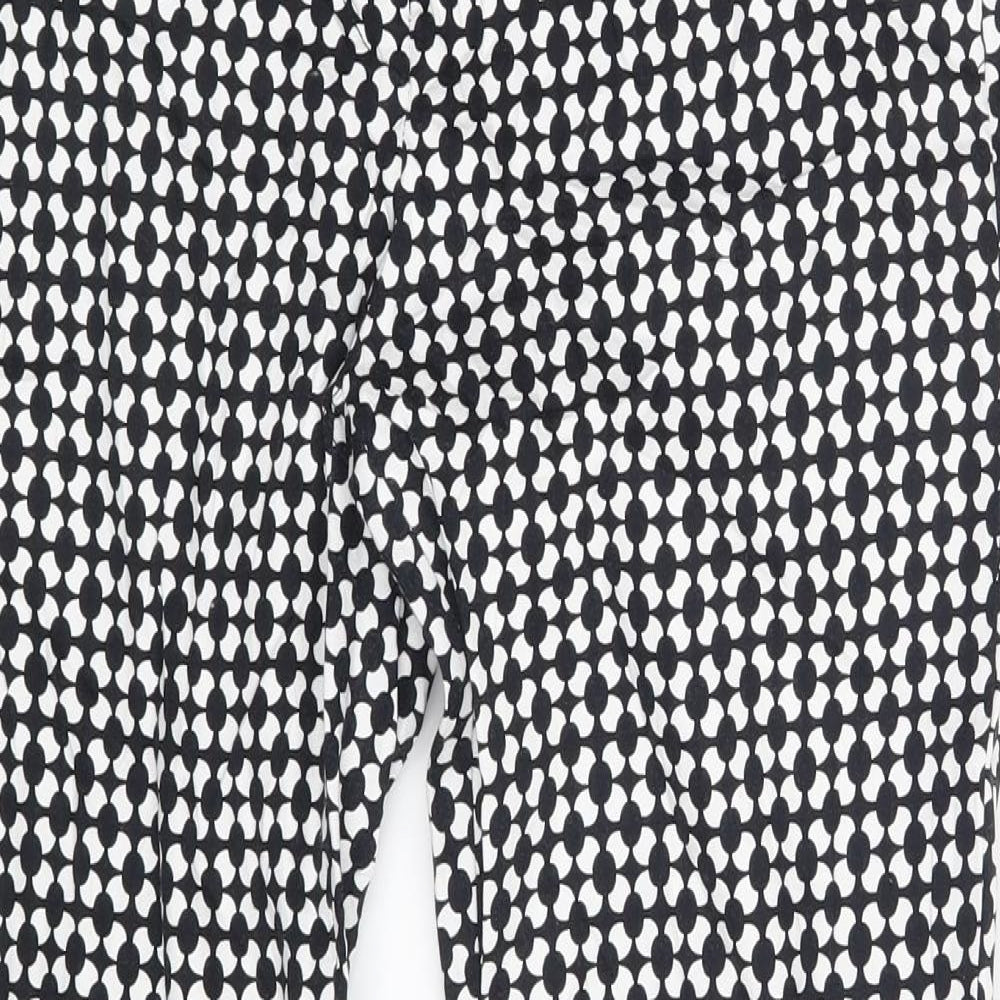 H&M Womens Black Polka Dot  Jegging Leggings Size 8 L25 in