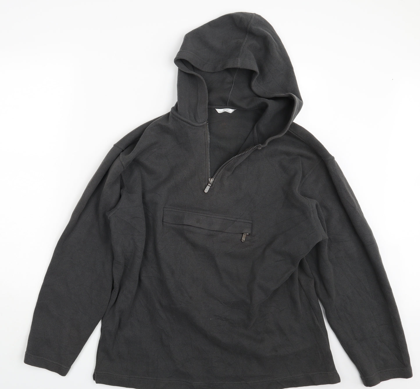 M&S Mens Grey   Pullover Hoodie Size XL