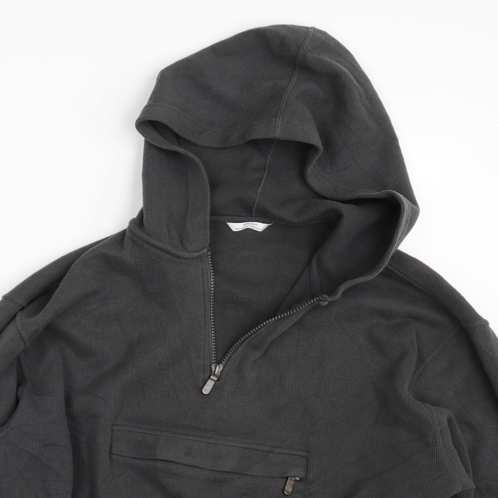 M&S Mens Grey   Pullover Hoodie Size XL