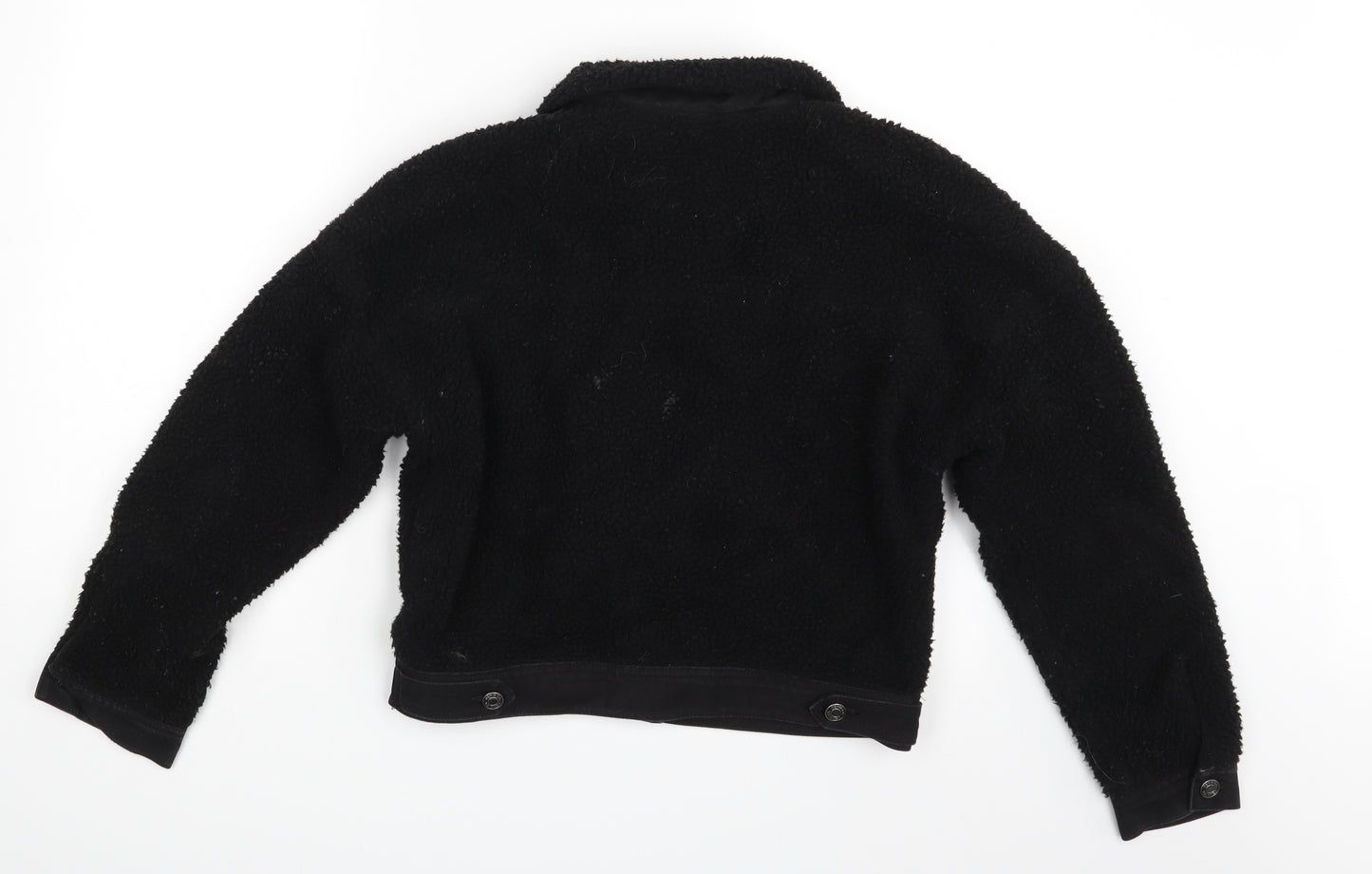Denim & Co. Womens Black   Jacket Coat Size 6