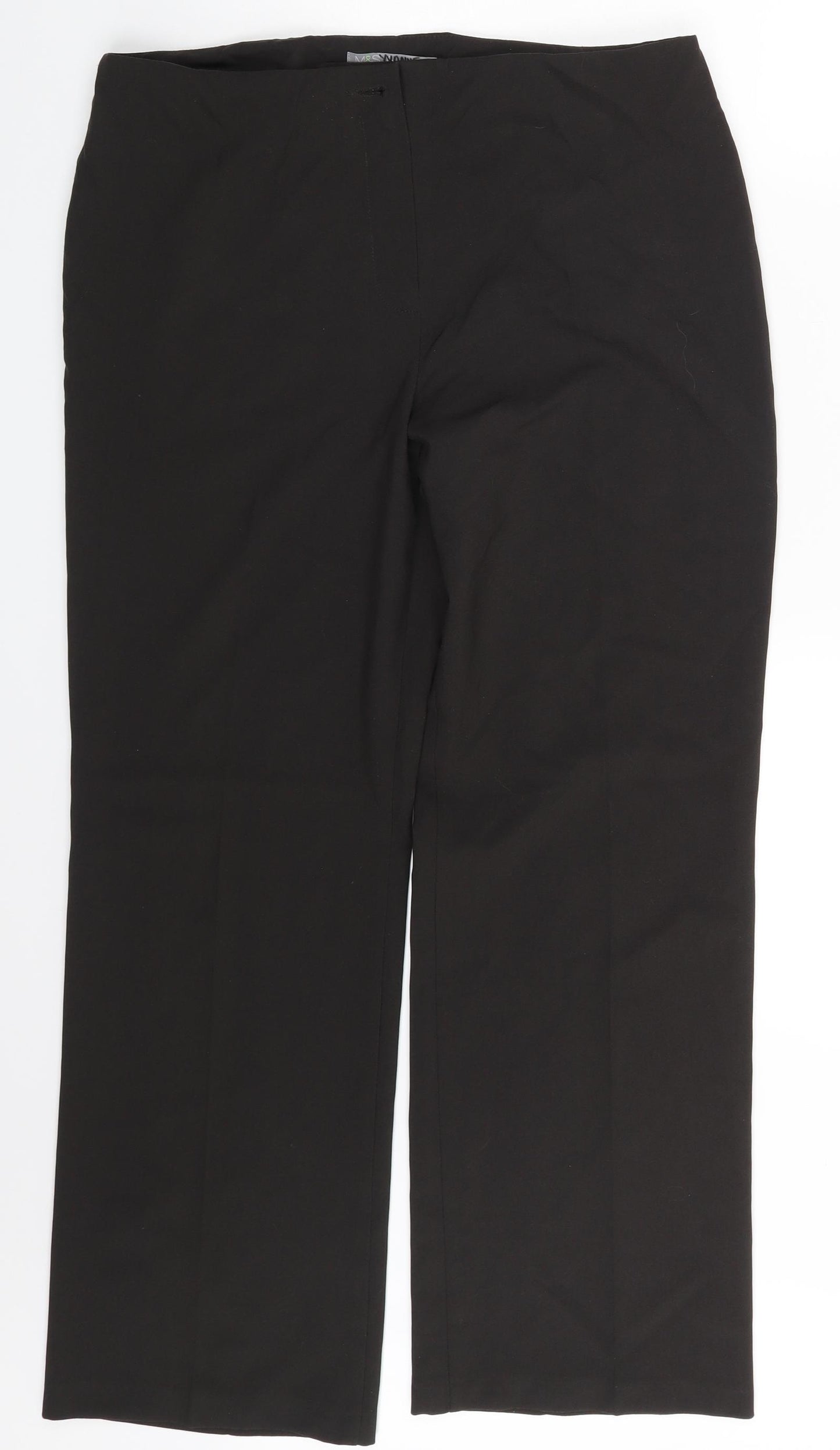 M&S Womens Black   Trousers  Size 14 L27 in