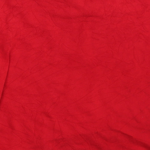 Micha Womens Red Striped  Pullover Sweatshirt Size M