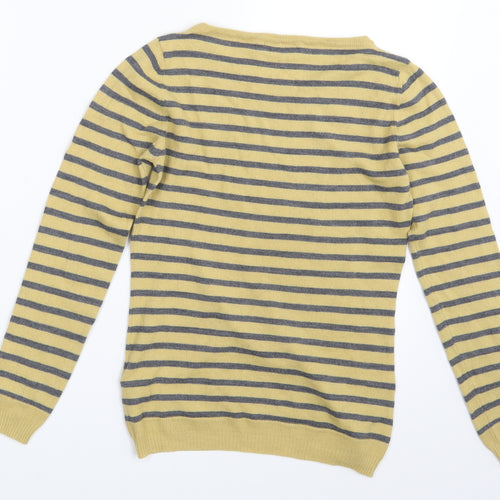 DAY Womens Multicoloured Striped  Pullover Sweatshirt Size S