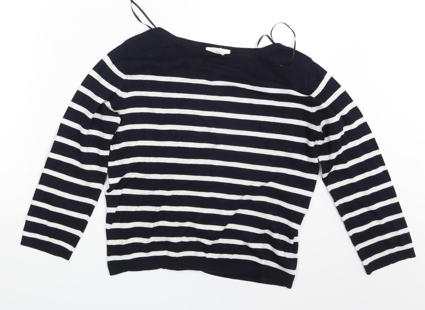 H&M Womens Multicoloured Striped  Pullover Sweatshirt Size S