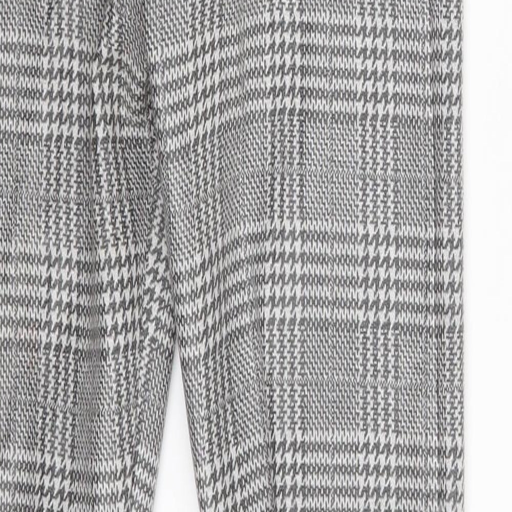 Topshop Womens Grey Geometric  Jegging Leggings Size 6 L25 in
