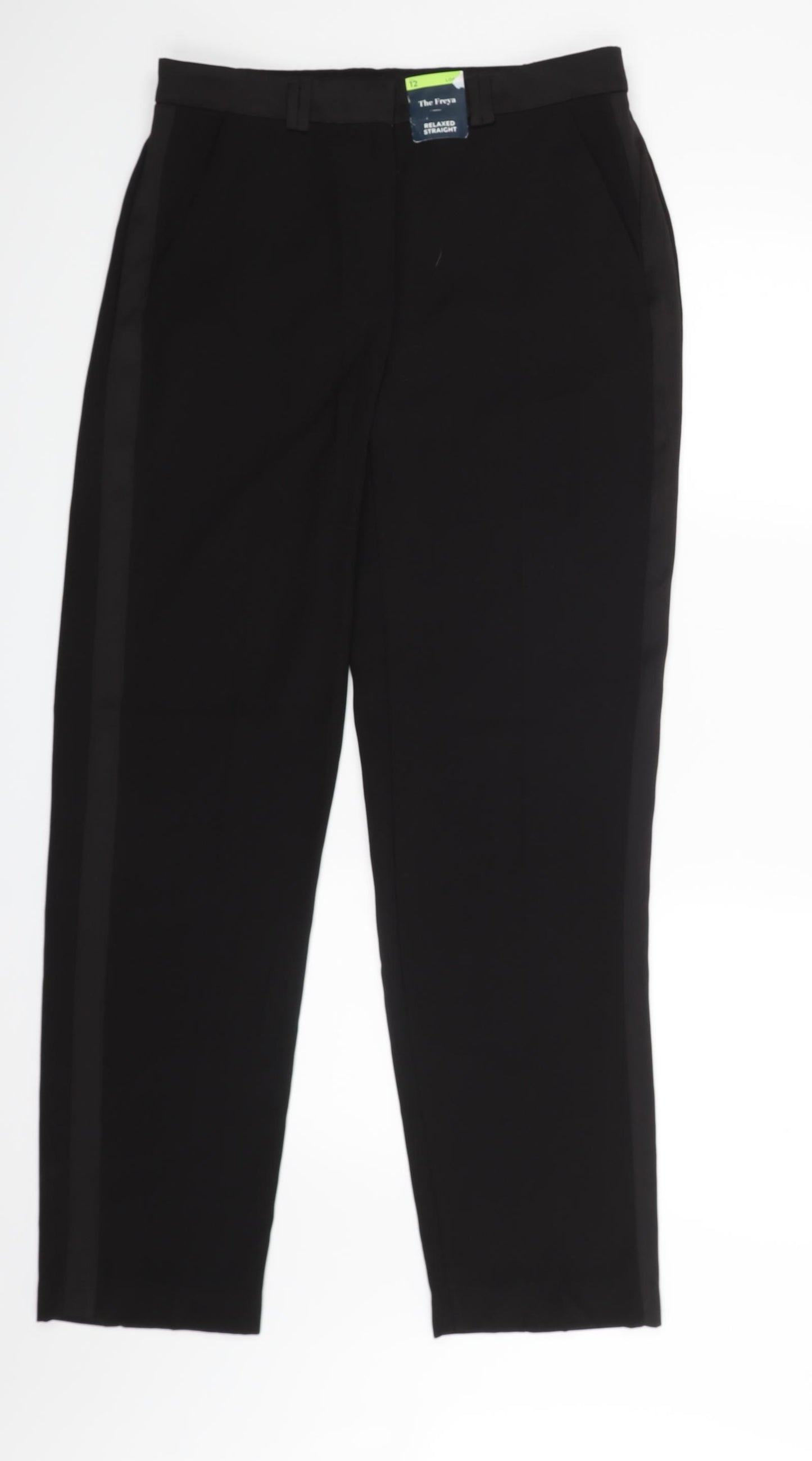 The Freya Womens Black   Trousers  Size 12 L30 in