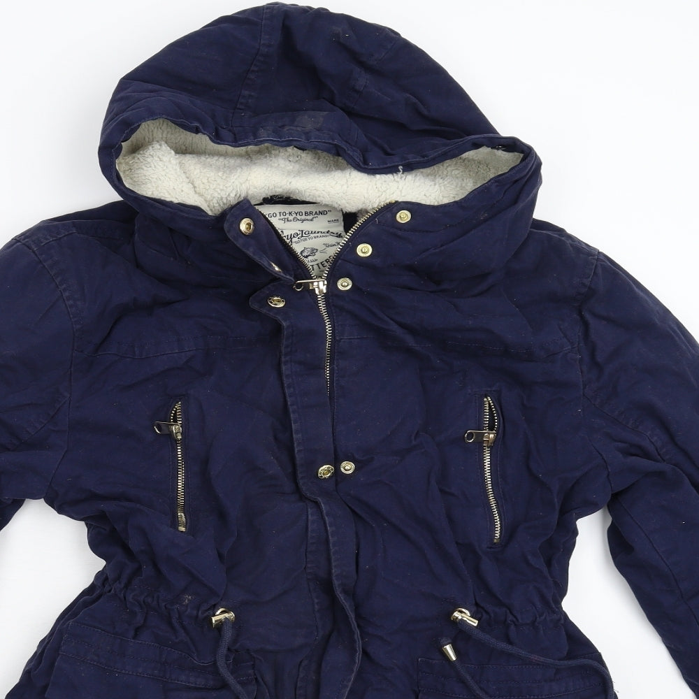 Tokyo Laundry Womens Blue   Anorak Coat Size 18