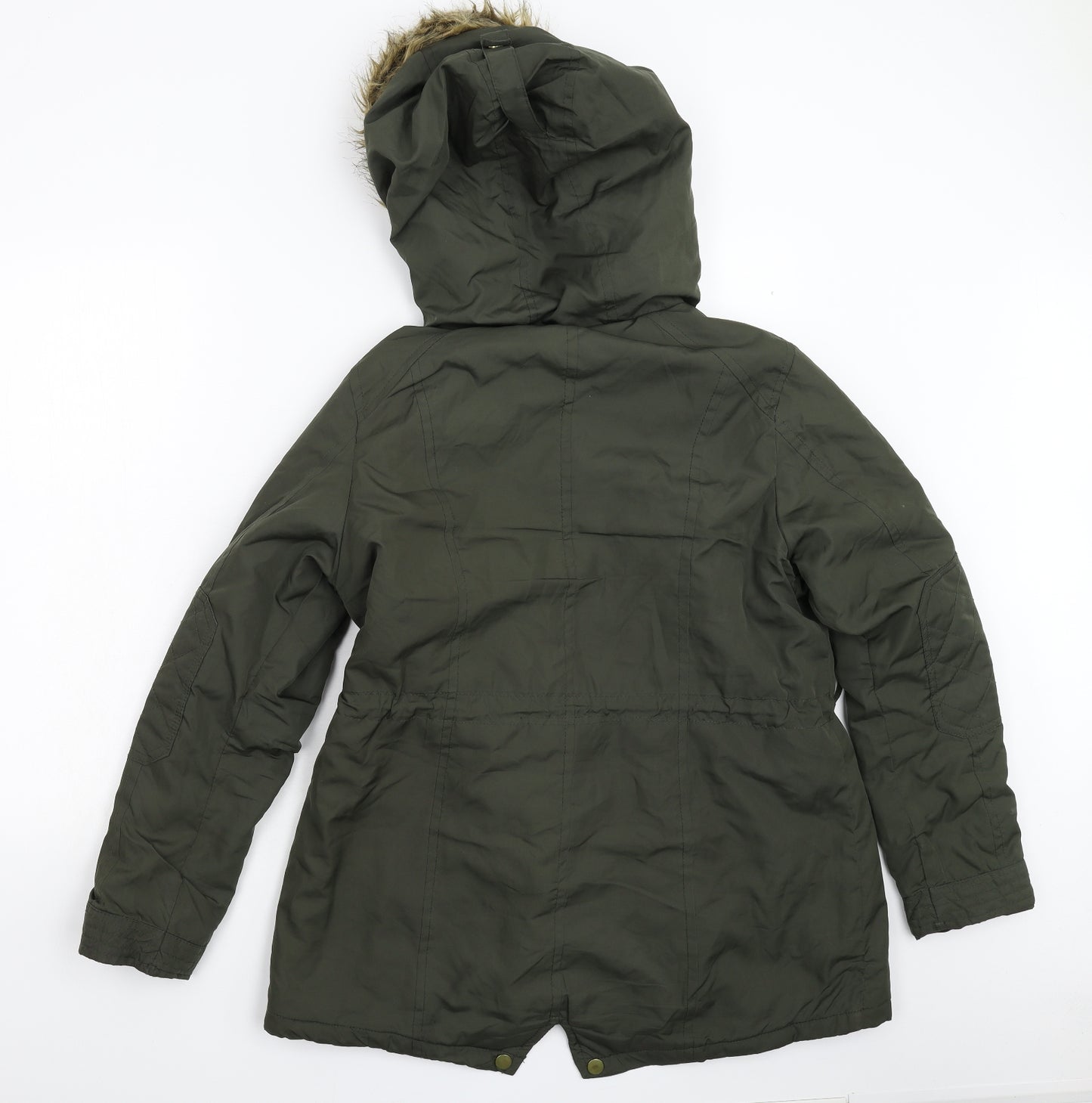 Primark Womens Green   Parka Jacket Size 14