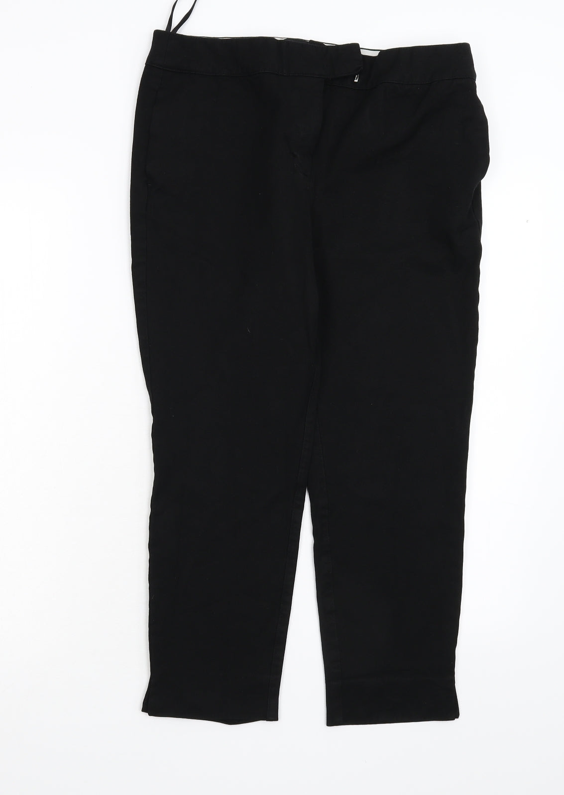 NEXT Womens Black  Denim Cropped Jeans Size 12 L23 in