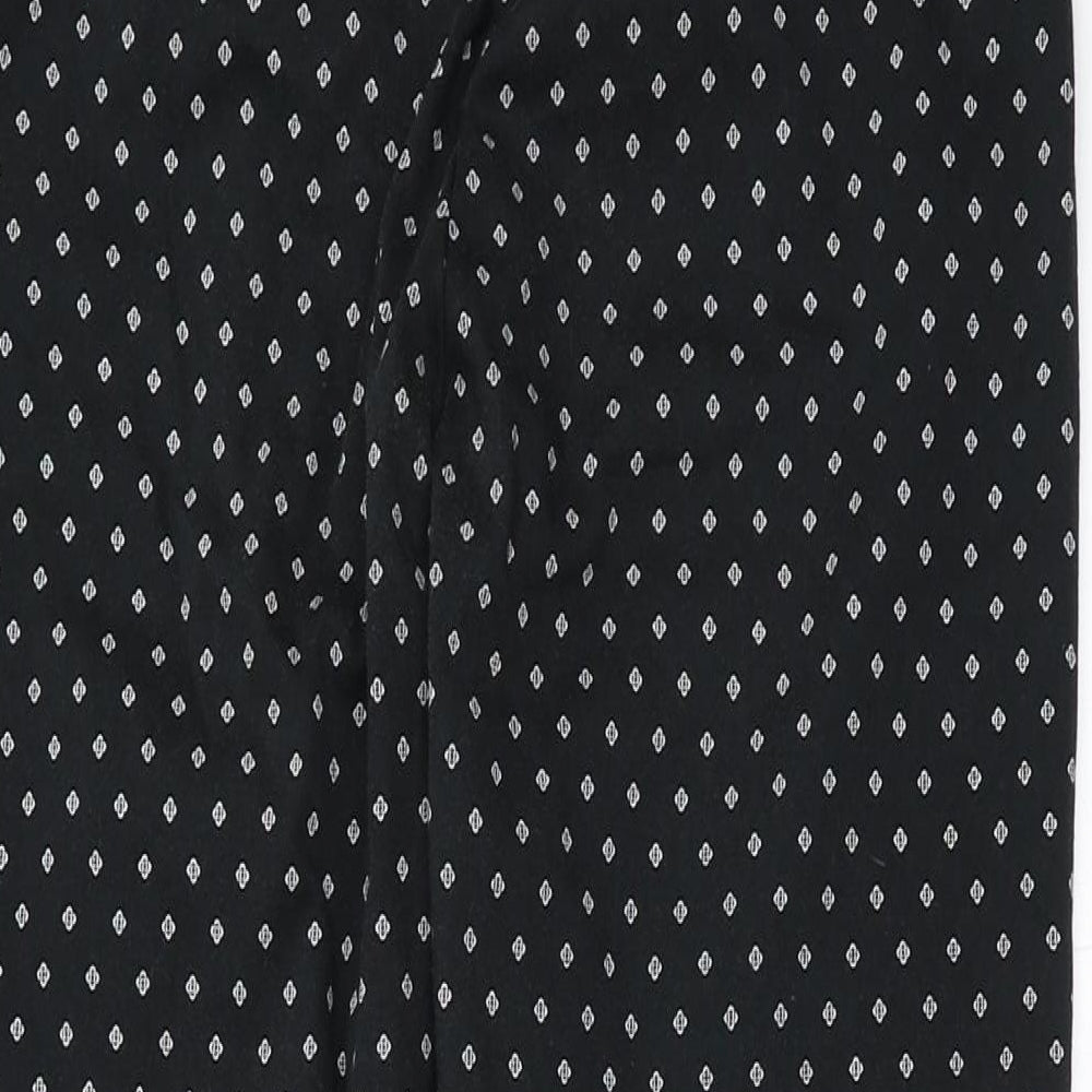 NEXT Womens Black Geometric Denim Cropped Jeans Size 12 L23 in
