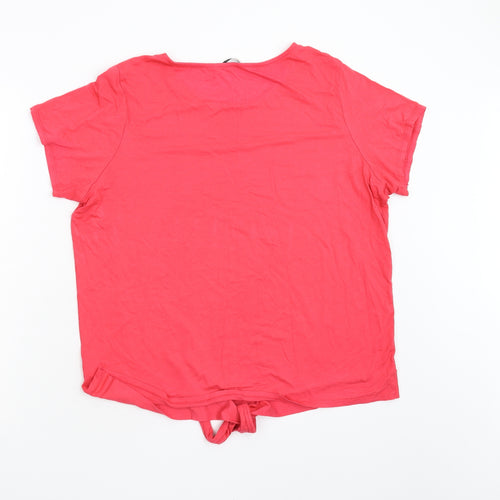George Womens Red   Basic T-Shirt Size 18