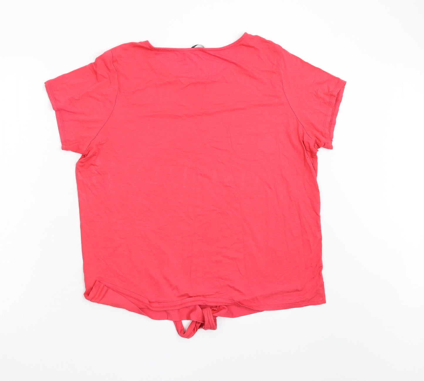 George Womens Red   Basic T-Shirt Size 18