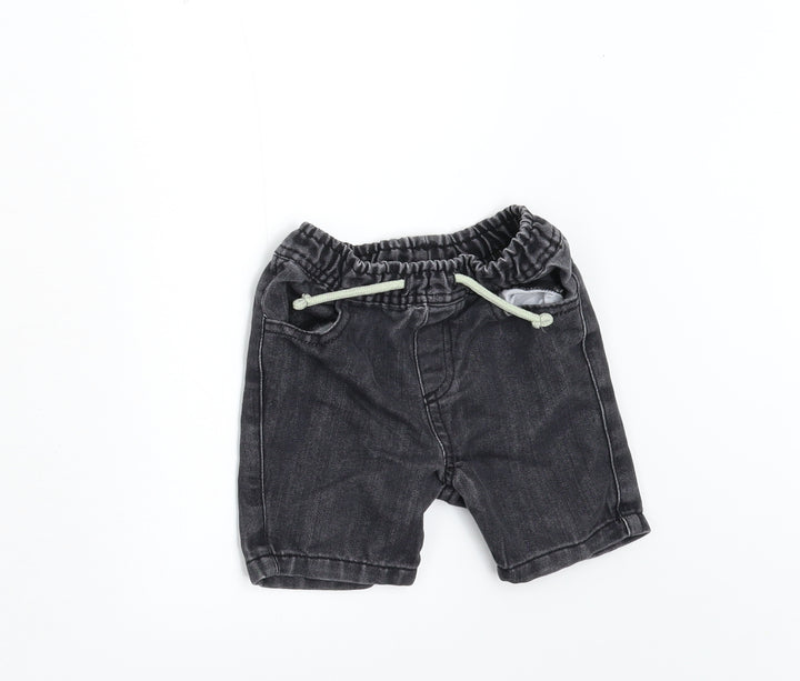 Primark Boys Black  Denim Cropped Jeans Size 12-18 Months