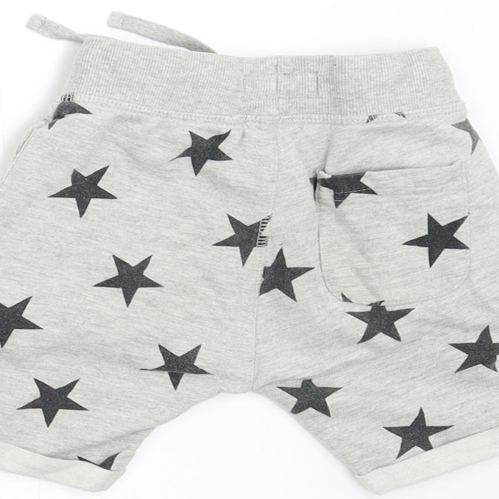 NEXT Boys Grey Geometric  Sweat Shorts Size 2-3 Years