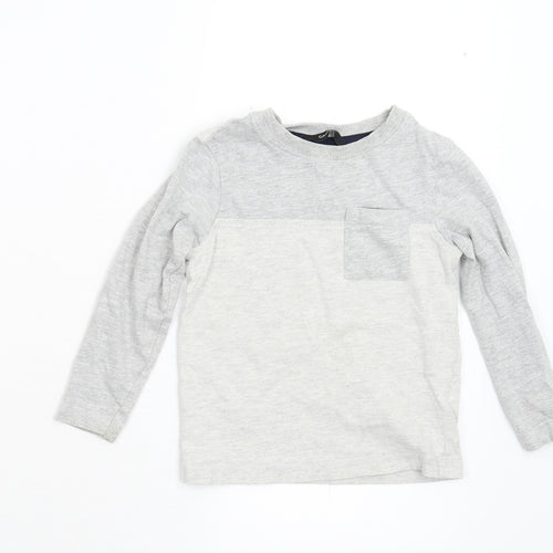 George Boys Grey   Basic T-Shirt Size 2-3 Years