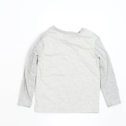 George Boys Grey   Basic T-Shirt Size 2-3 Years
