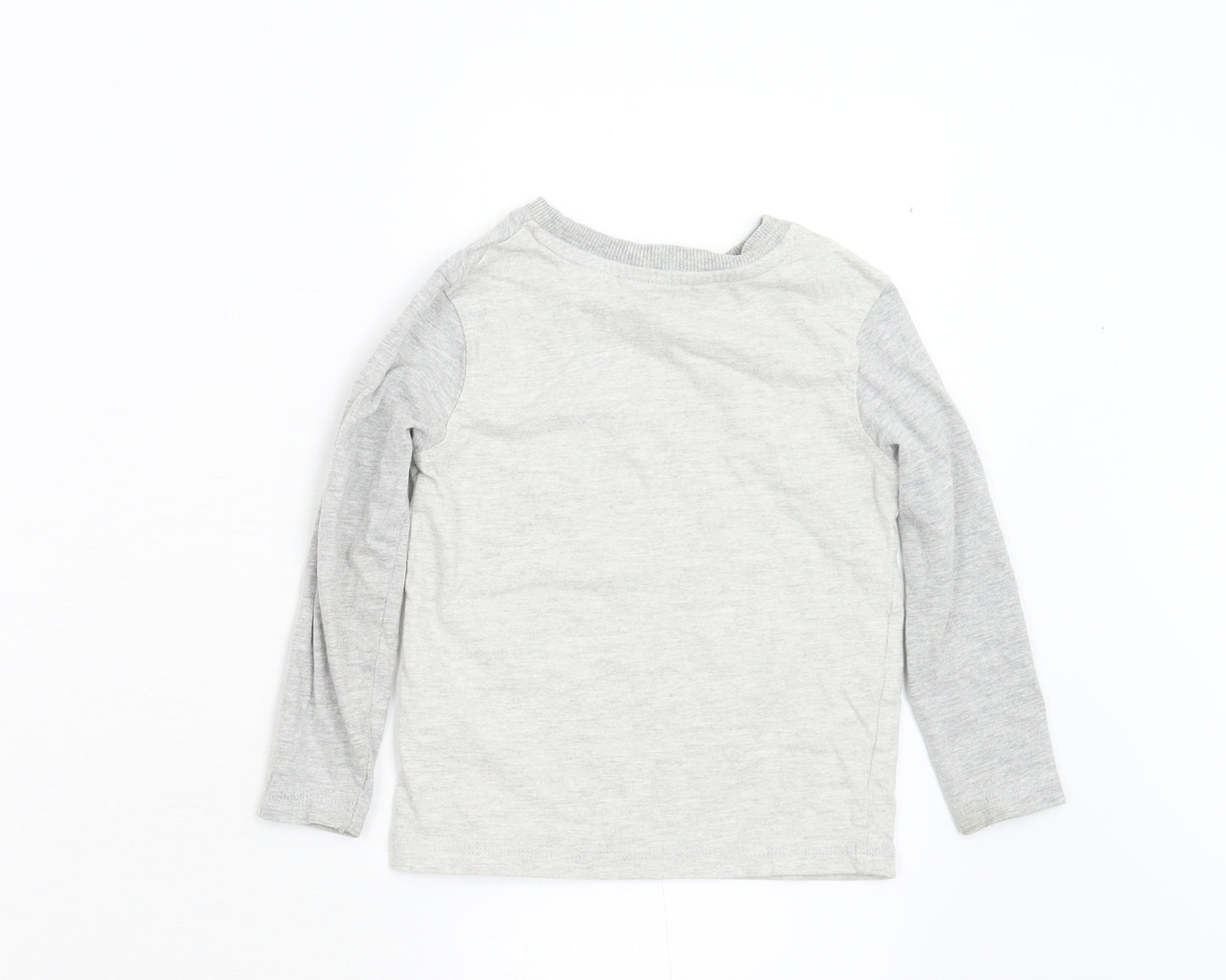 George Boys Grey   Basic T-Shirt Size 2-3 Years