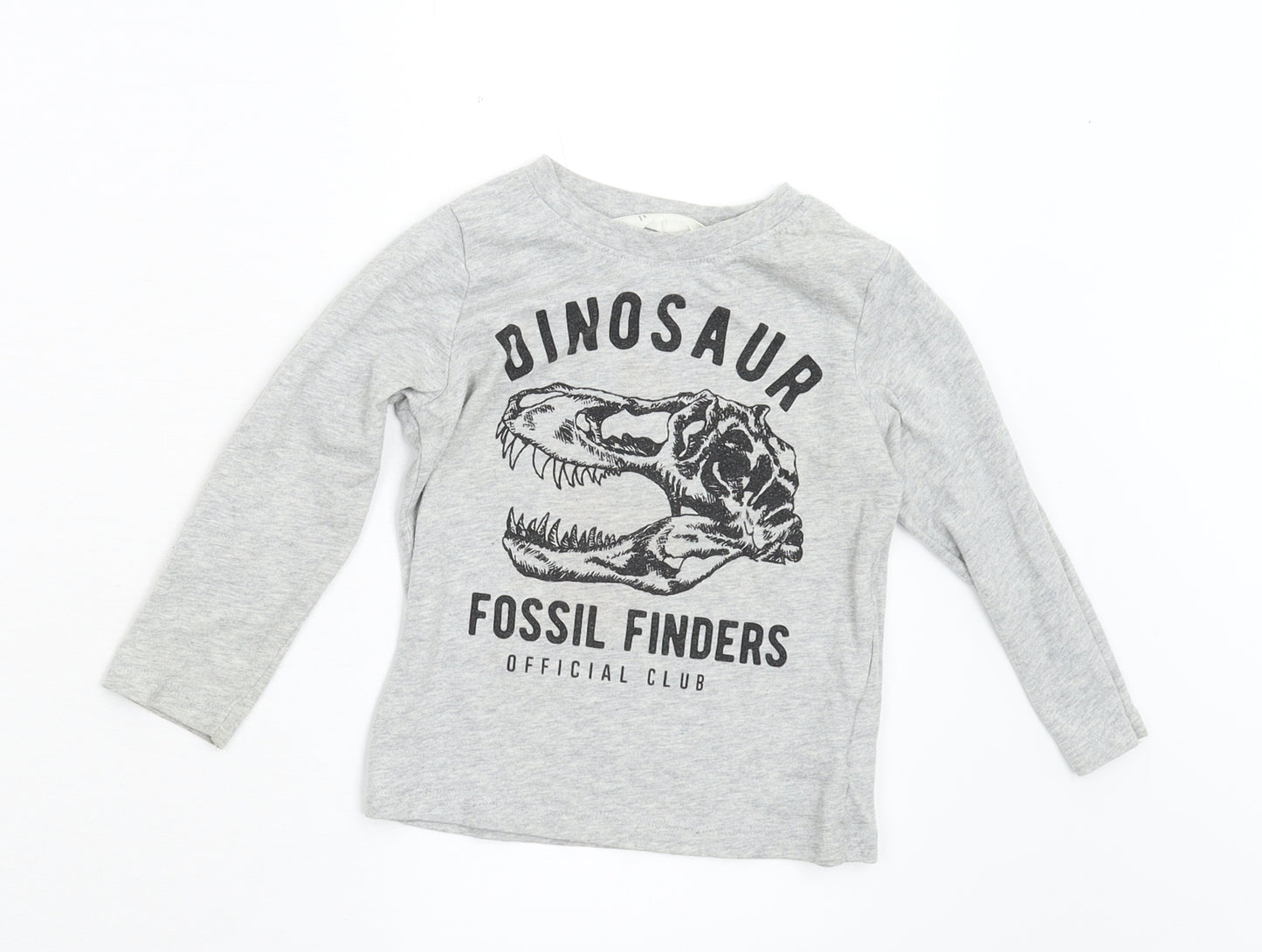H&M Boys Grey   Basic T-Shirt Size 2 Years