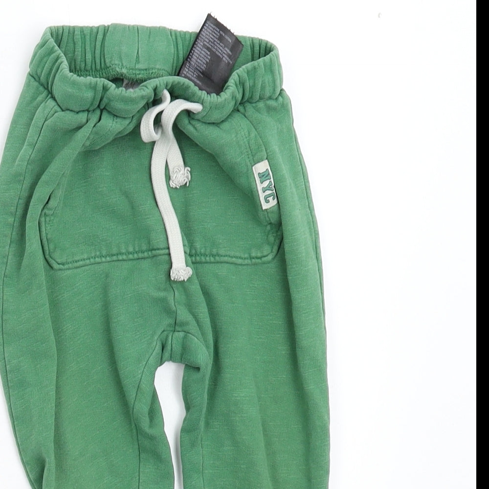 H&M Boys Green   Jogger Trousers Size 18-24 Months