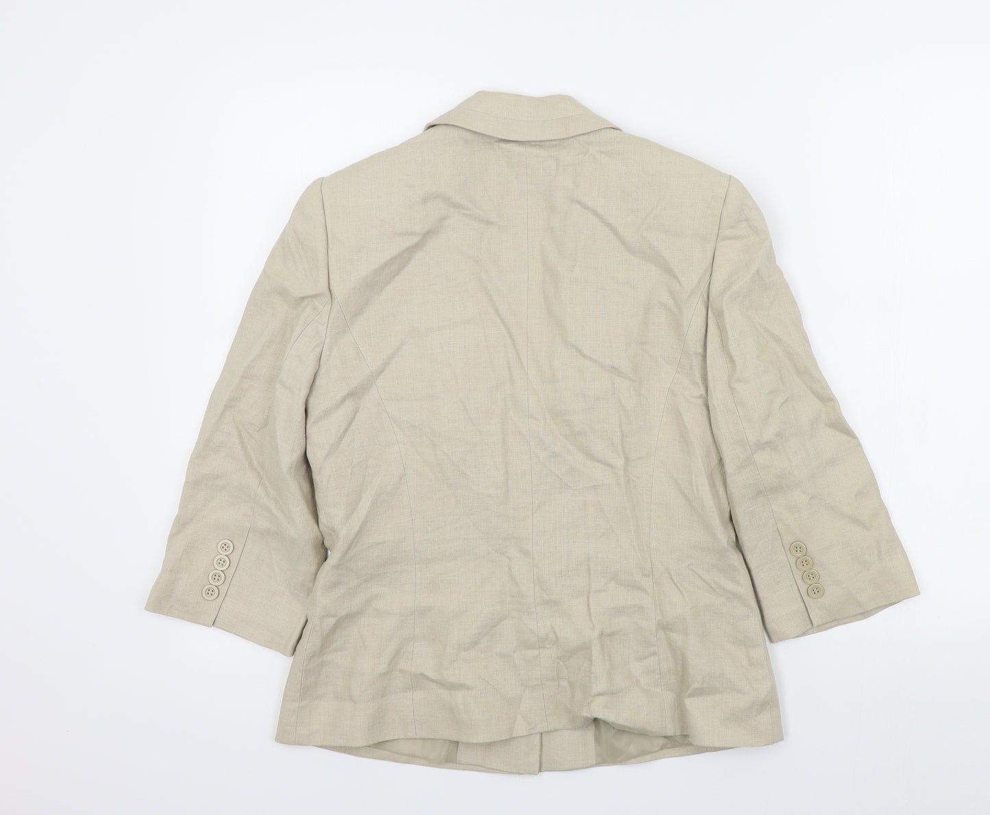 planet Womens Beige Colourblock  Jacket Blazer Size 8