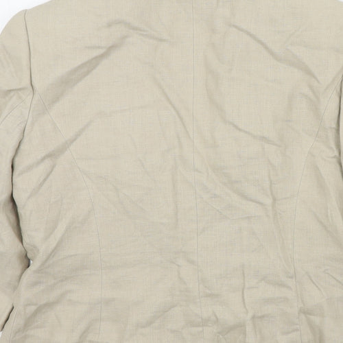 planet Womens Beige Colourblock  Jacket Blazer Size 8