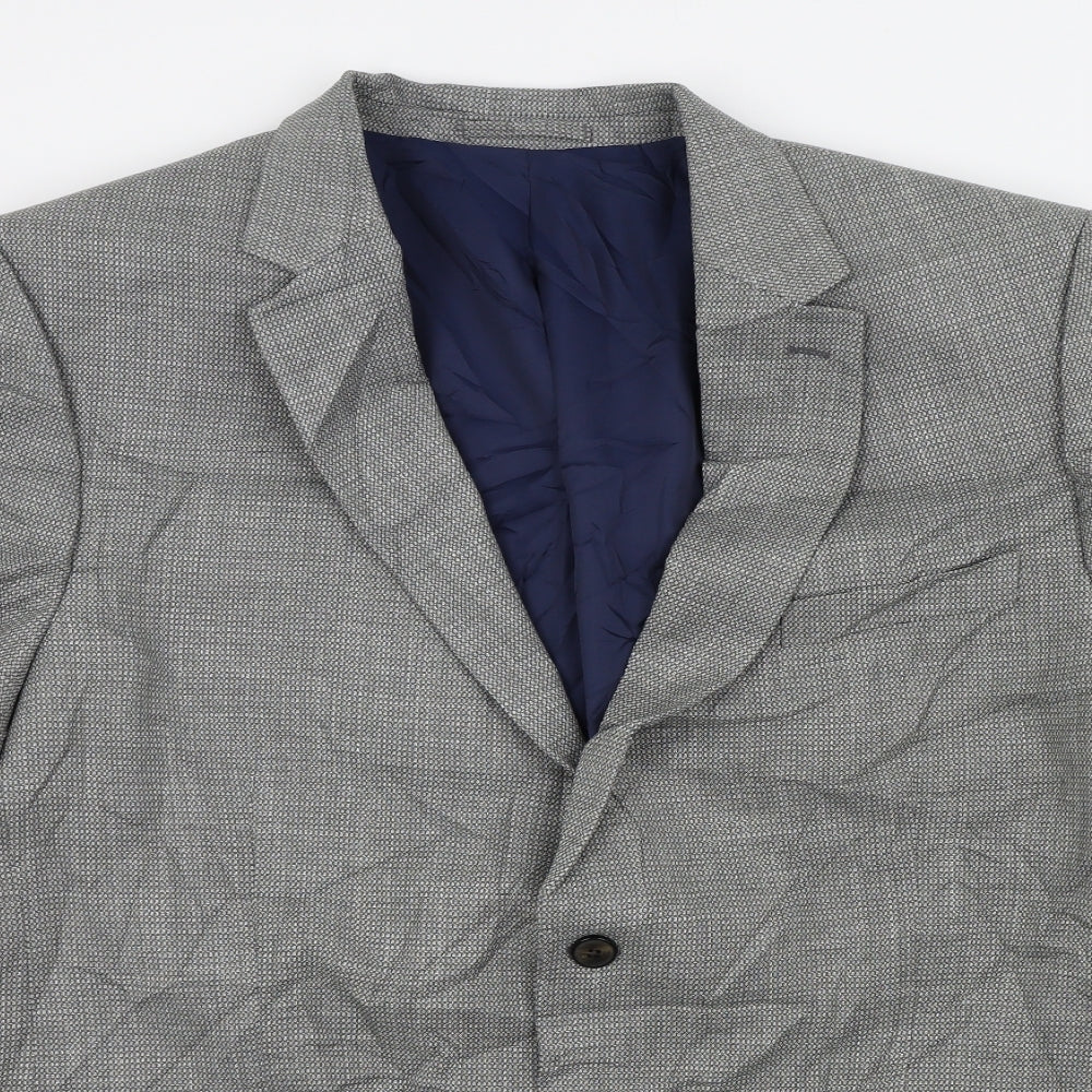 M&S Mens Grey   Jacket Suit Jacket Size 48