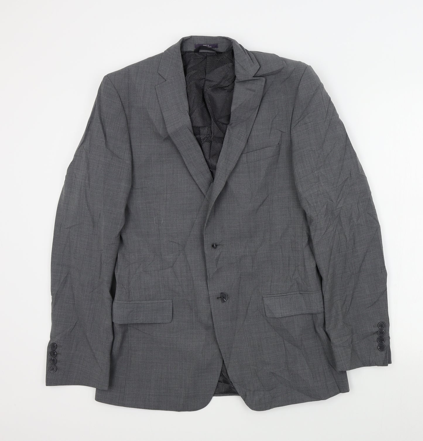 M&S Mens Grey   Jacket Suit Jacket Size 38