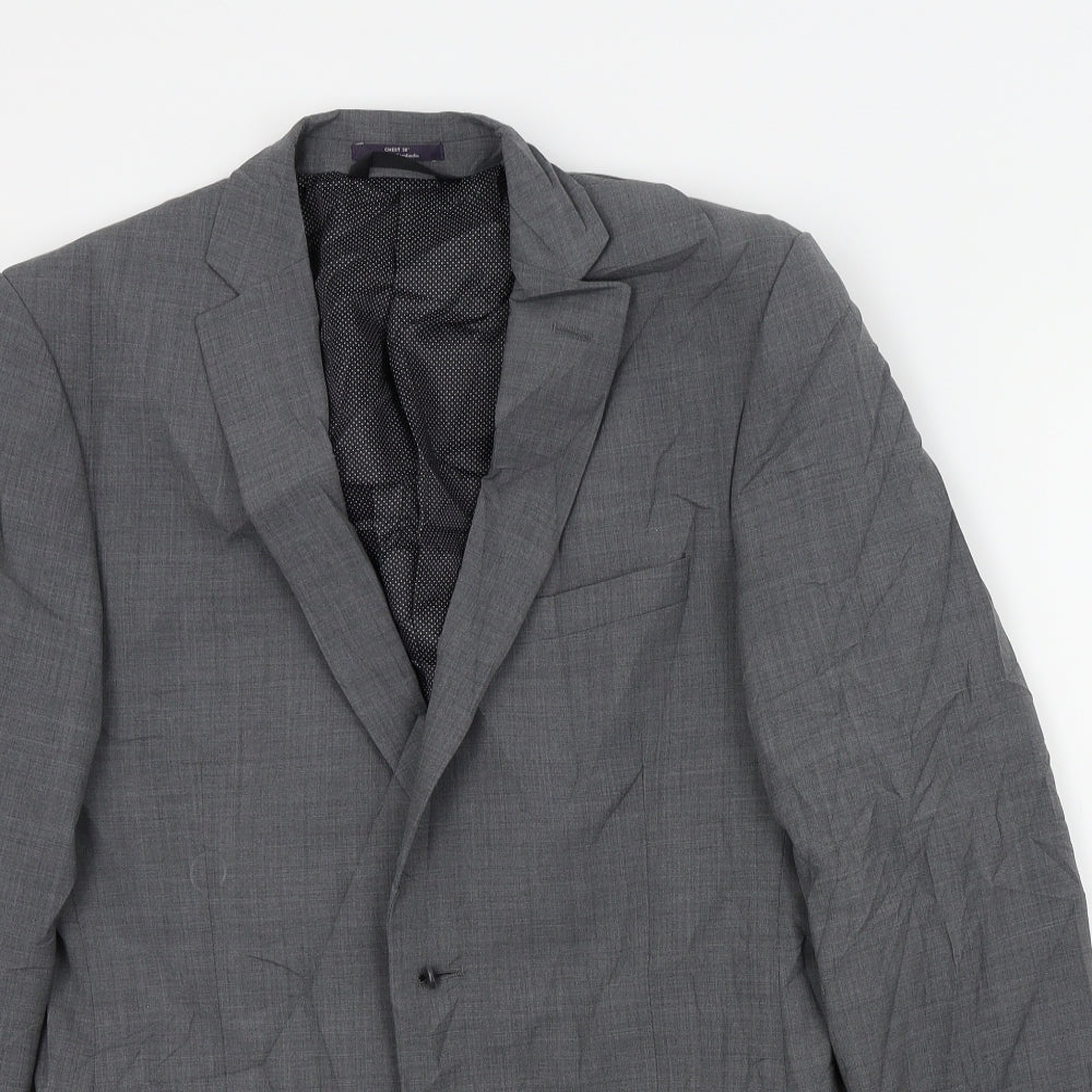 M&S Mens Grey   Jacket Suit Jacket Size 38