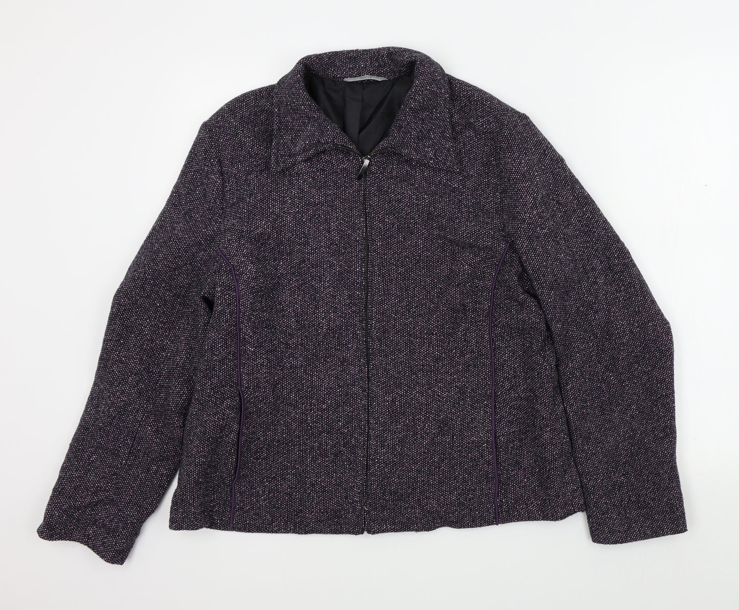 M&S Womens Purple   Jacket  Size 16